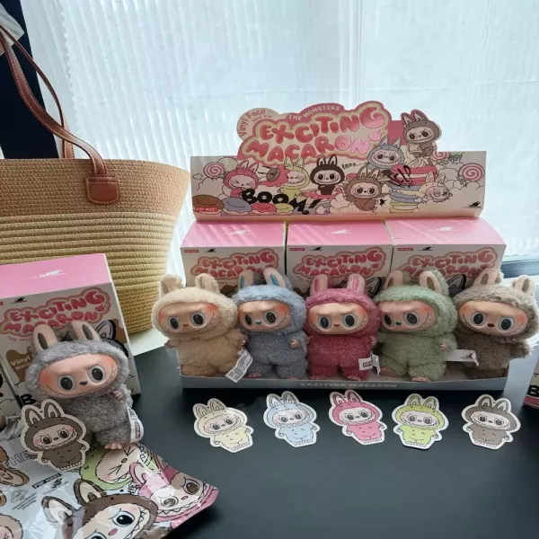 팝마트 마카롱 시리즈 블라인드박스 봉제 참 인형