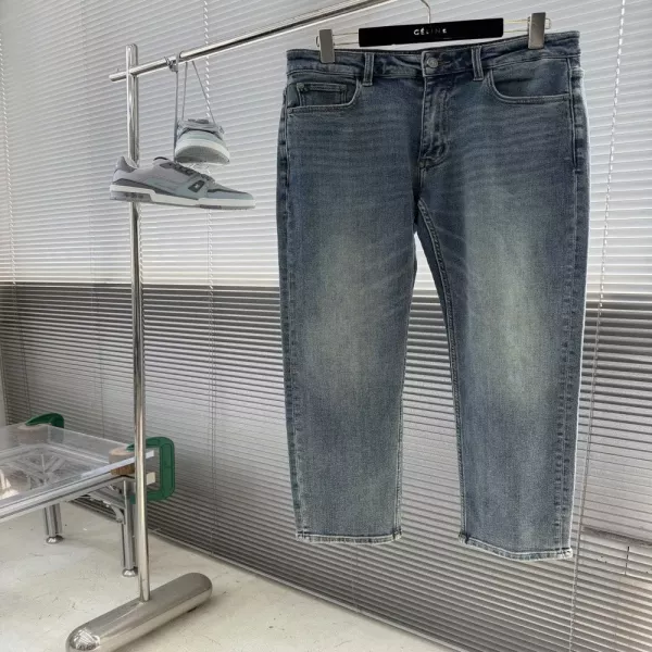 로로피아나 워싱 스트레이트 핏 데님 팬츠