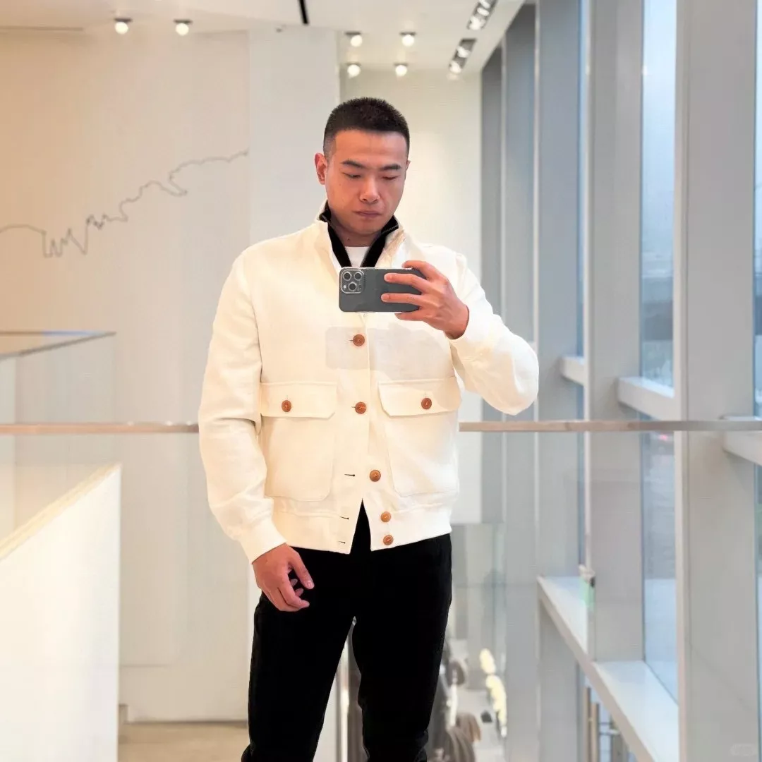 브루넬로쿠치넬리 울 혼방 스탠드칼라 버튼 재킷 상세 이미지 21