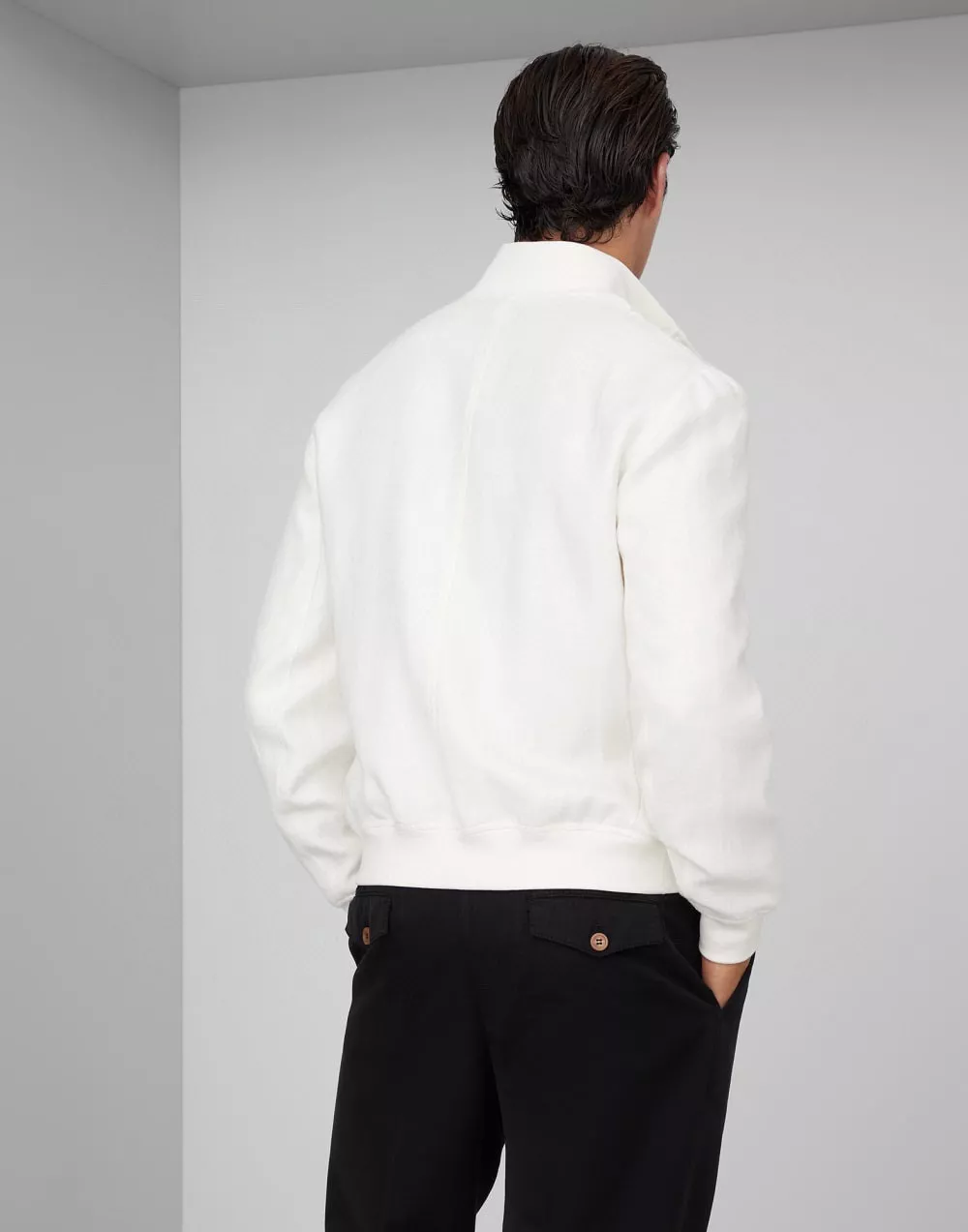 브루넬로쿠치넬리 울 혼방 스탠드칼라 버튼 재킷 상세 이미지 32
