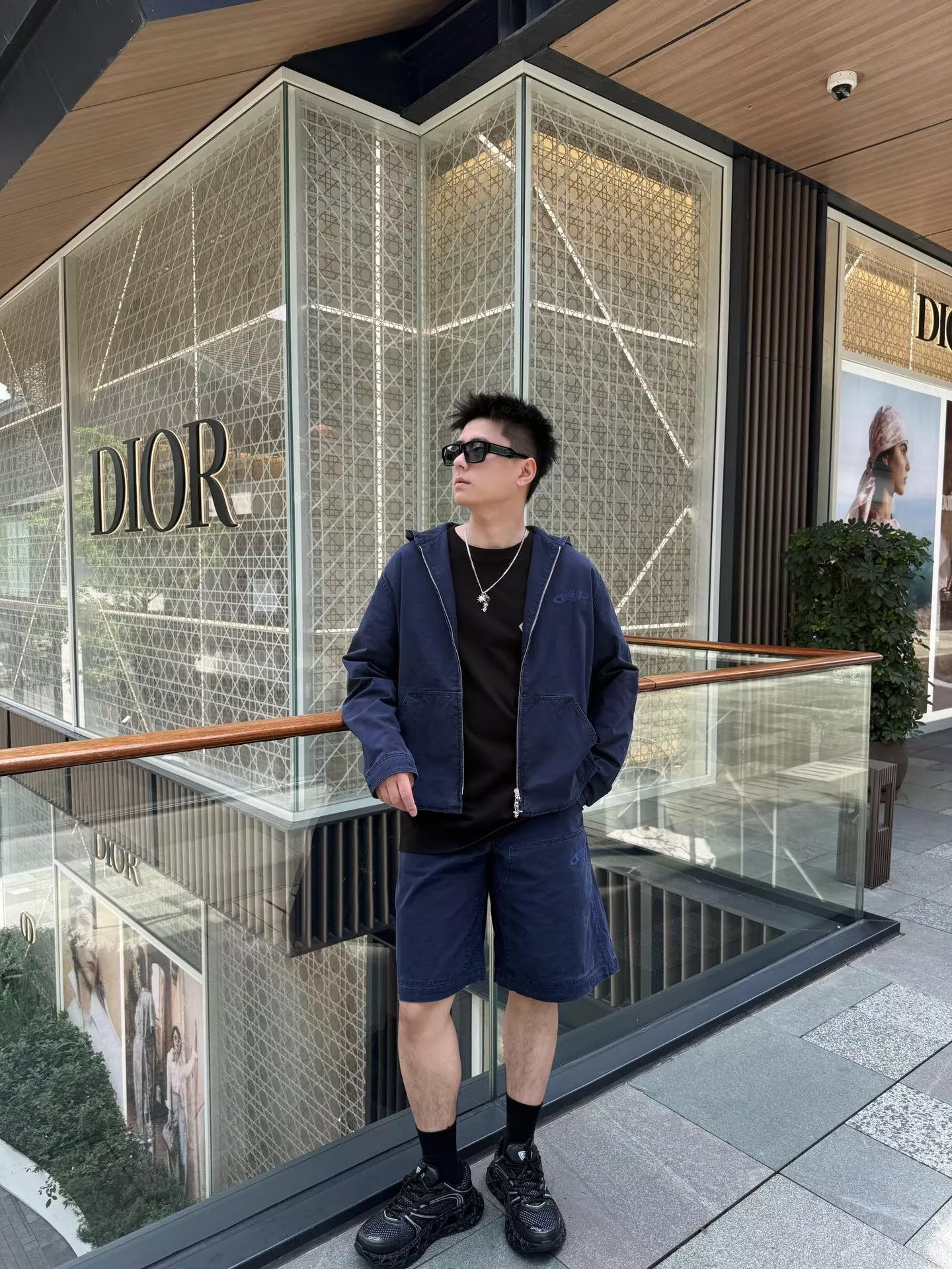 디올 로고 자수 루즈핏 후드 재킷 상세 이미지 22