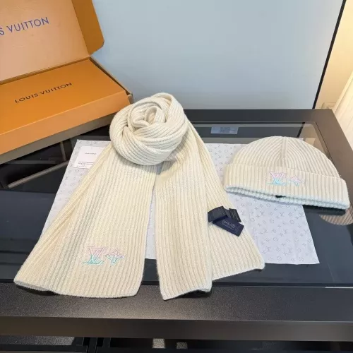 루이비통 캐시미어 머플러 비니 세트