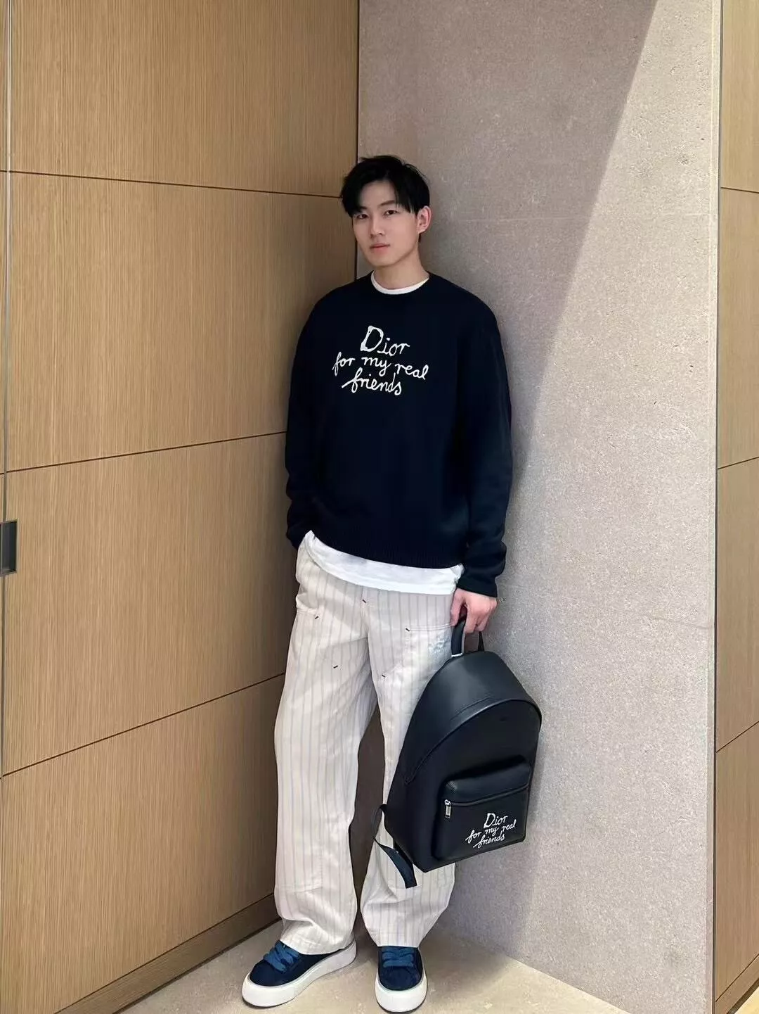 디올 자수 레터링 긴소매 니트 상세 이미지 27