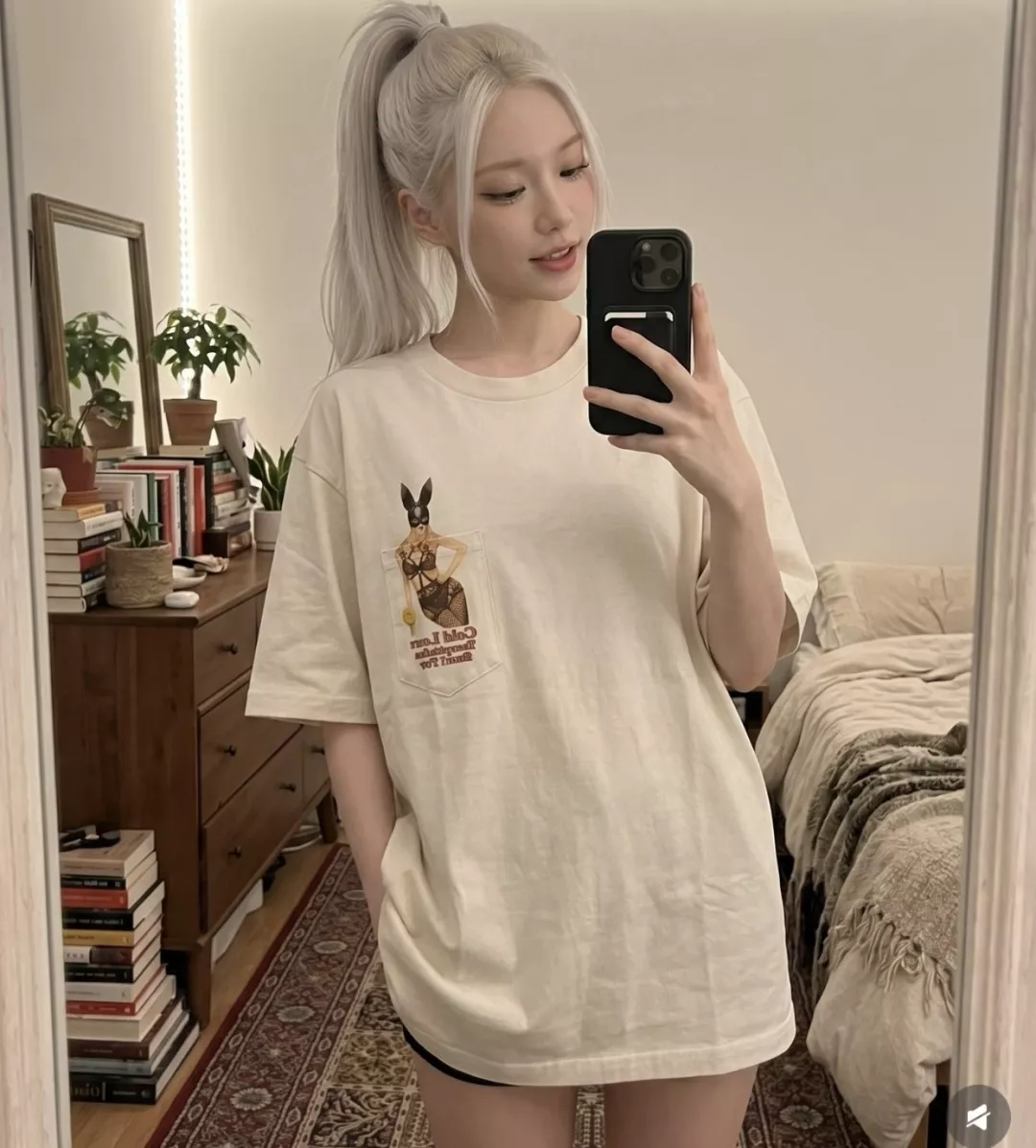 세인트마이클 빈티지 포켓 프린트 반소매 티셔츠 상세 이미지 6