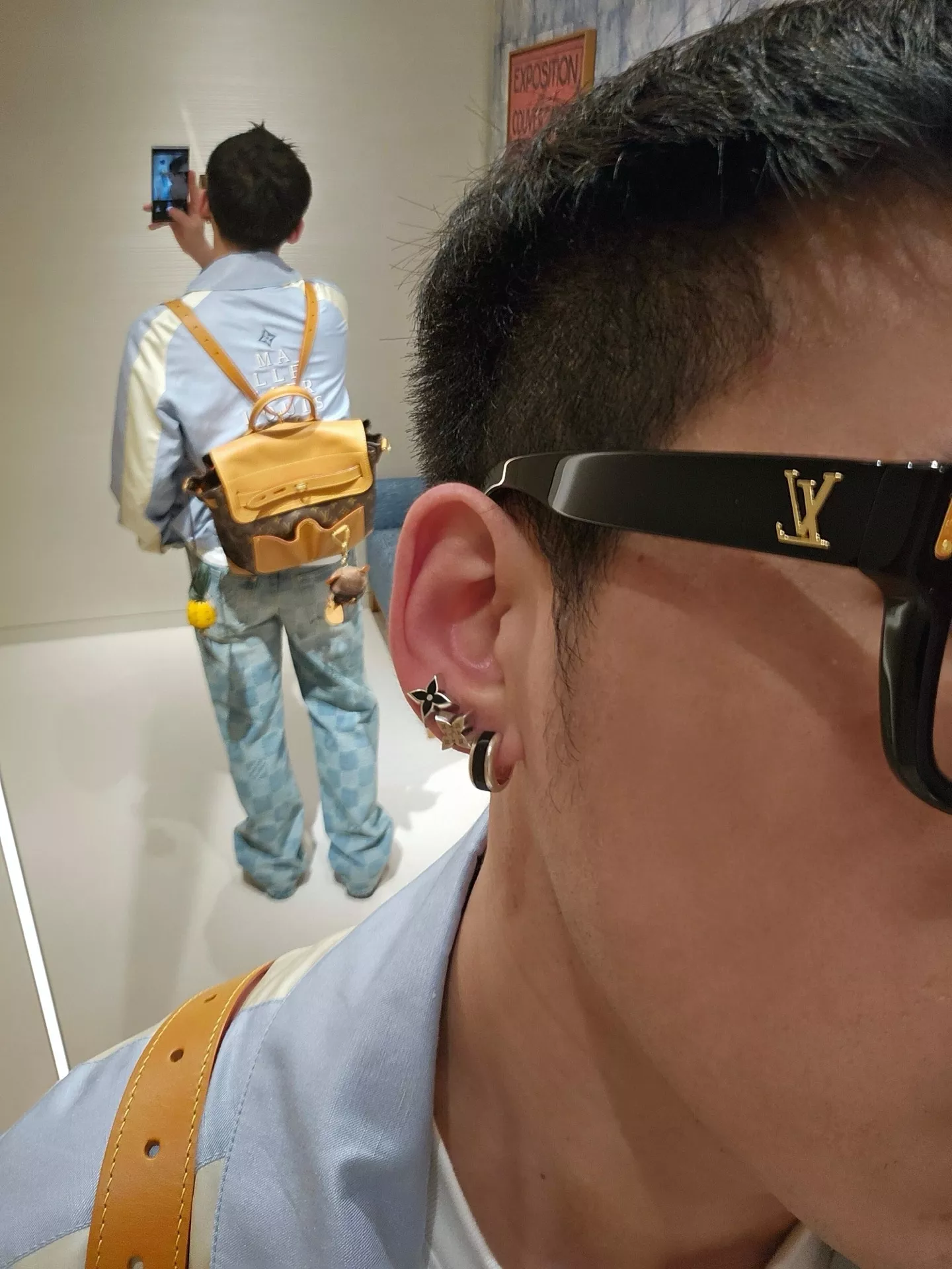 루이비통 실크 혼방 스카잔 집업 재킷 상세 이미지 34