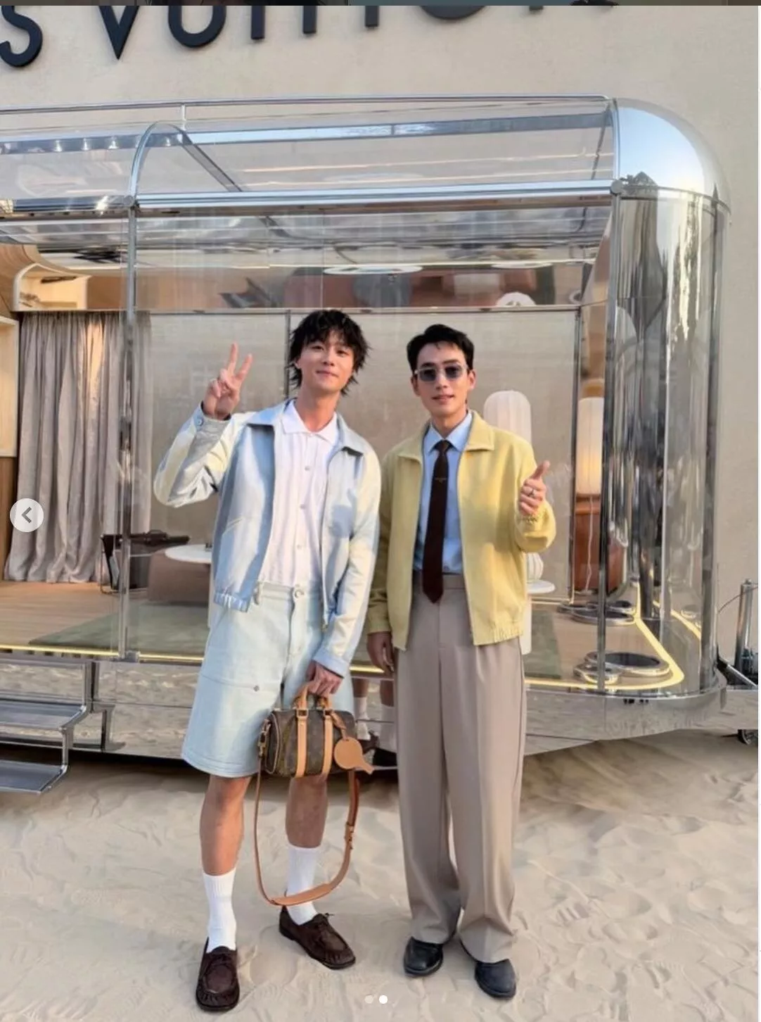 루이비통 실크 혼방 스카잔 집업 재킷 상세 이미지 20
