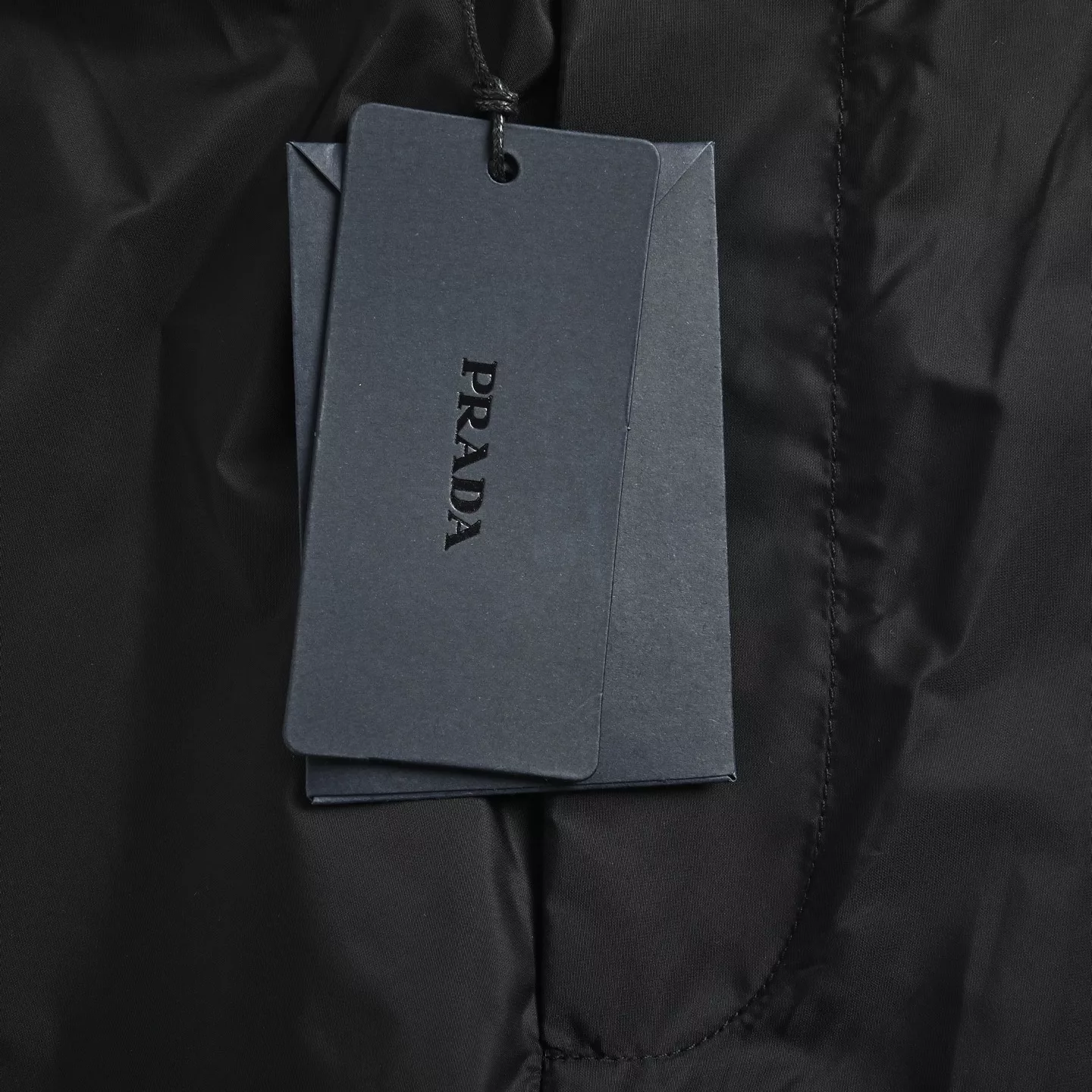 프라다 로고 자수 나일론 롱 팬츠 상세 이미지 7