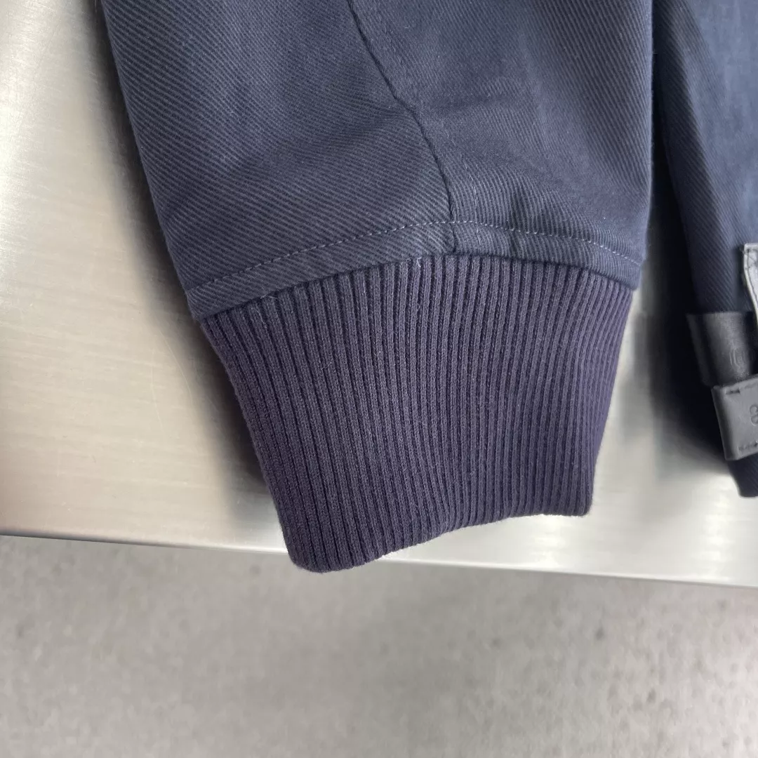 디올 자수 버클 가죽 카라 재킷 상세 이미지 5