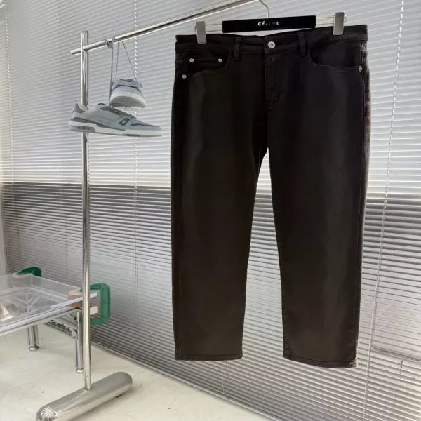 브리오니 로고 장식 데님 팬츠