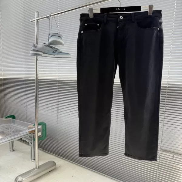 브리오니 로고 디테일 데님 팬츠