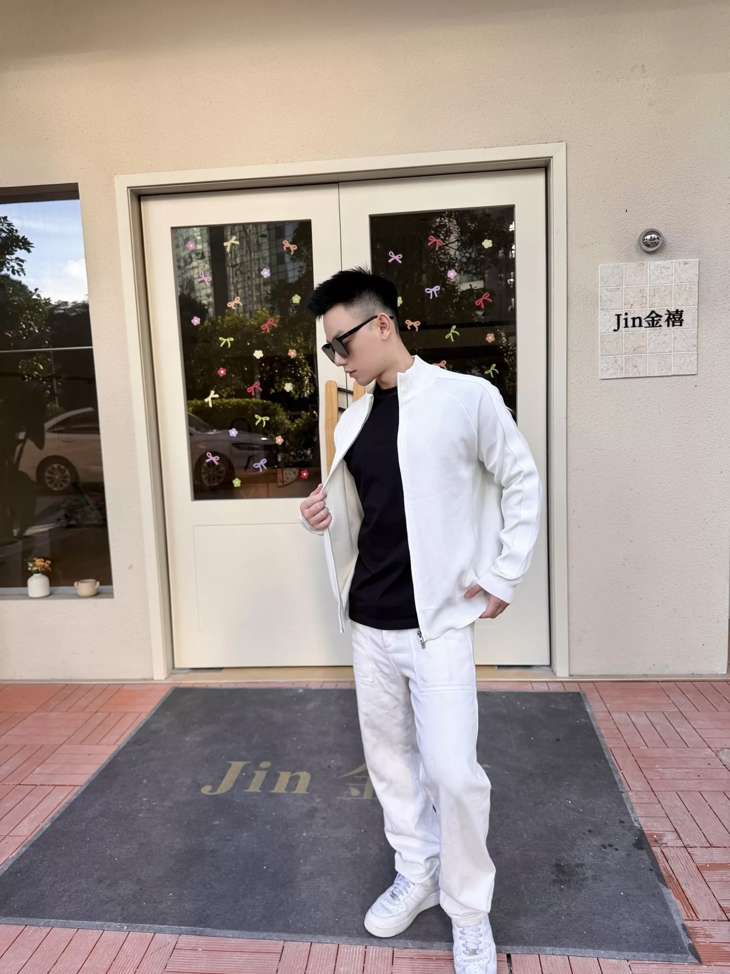 아크네스튜디오 실리콘 엠보 가죽 니트 가디건 상세 이미지 20