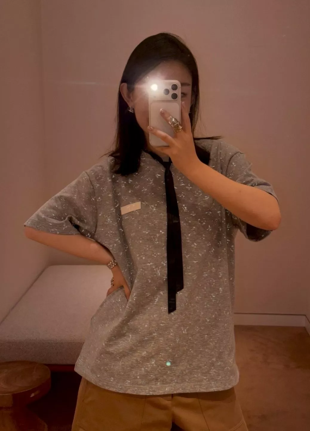 루이비통 모노그램 리플렉티브 코튼 반소매 티셔츠 상세 이미지 18