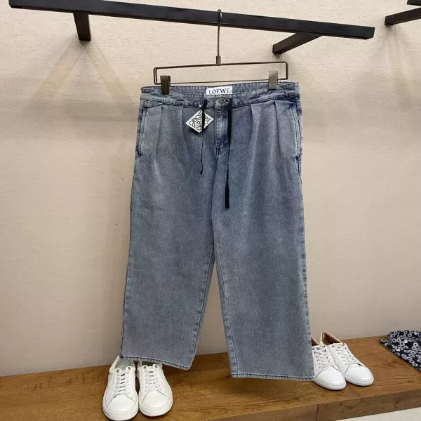 로에베 워싱 와이드 스트레이트 데님 팬츠