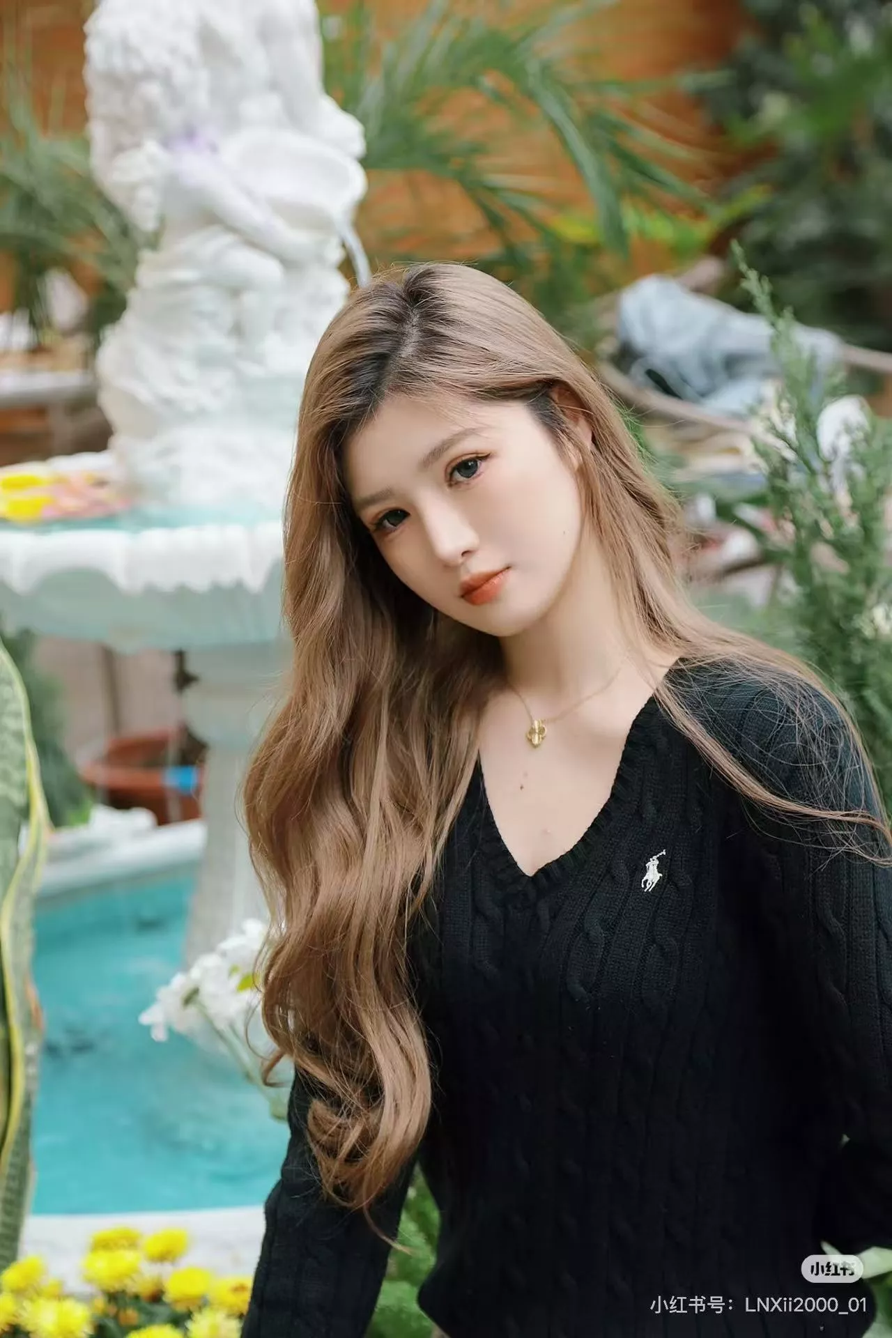 랄프로렌 꽈배기 브이넥 슬림핏 니트 상세 이미지 18