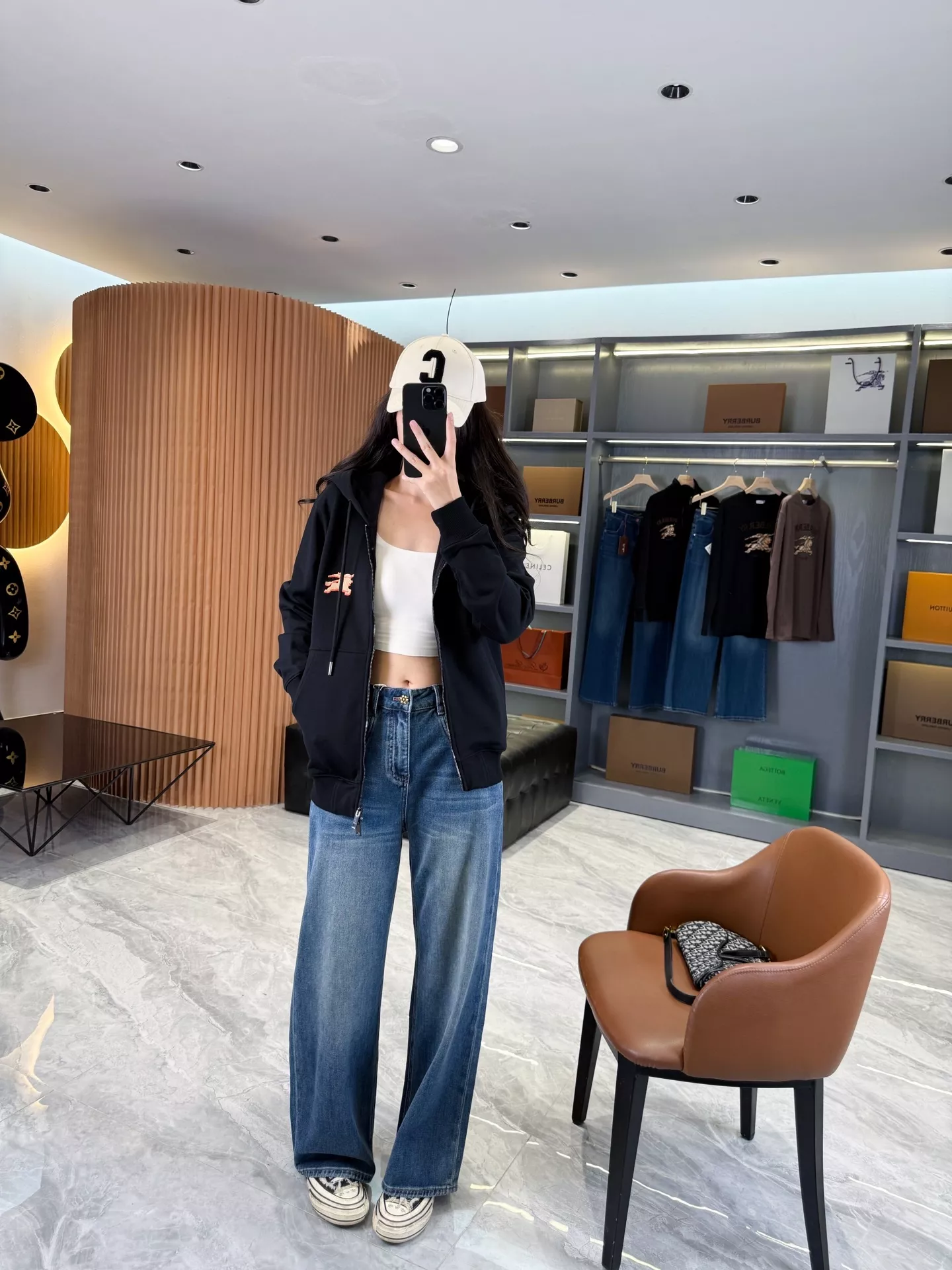 샤넬 산뜻 워시드 와이드 데님 팬츠 상세 이미지 43