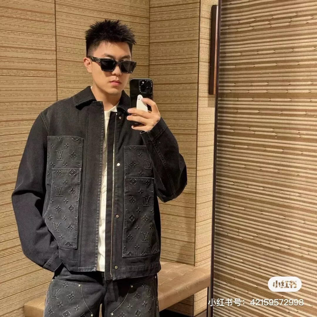 루이비통 엠보싱 모노그램 워싱 데님 재킷 상세 이미지 12