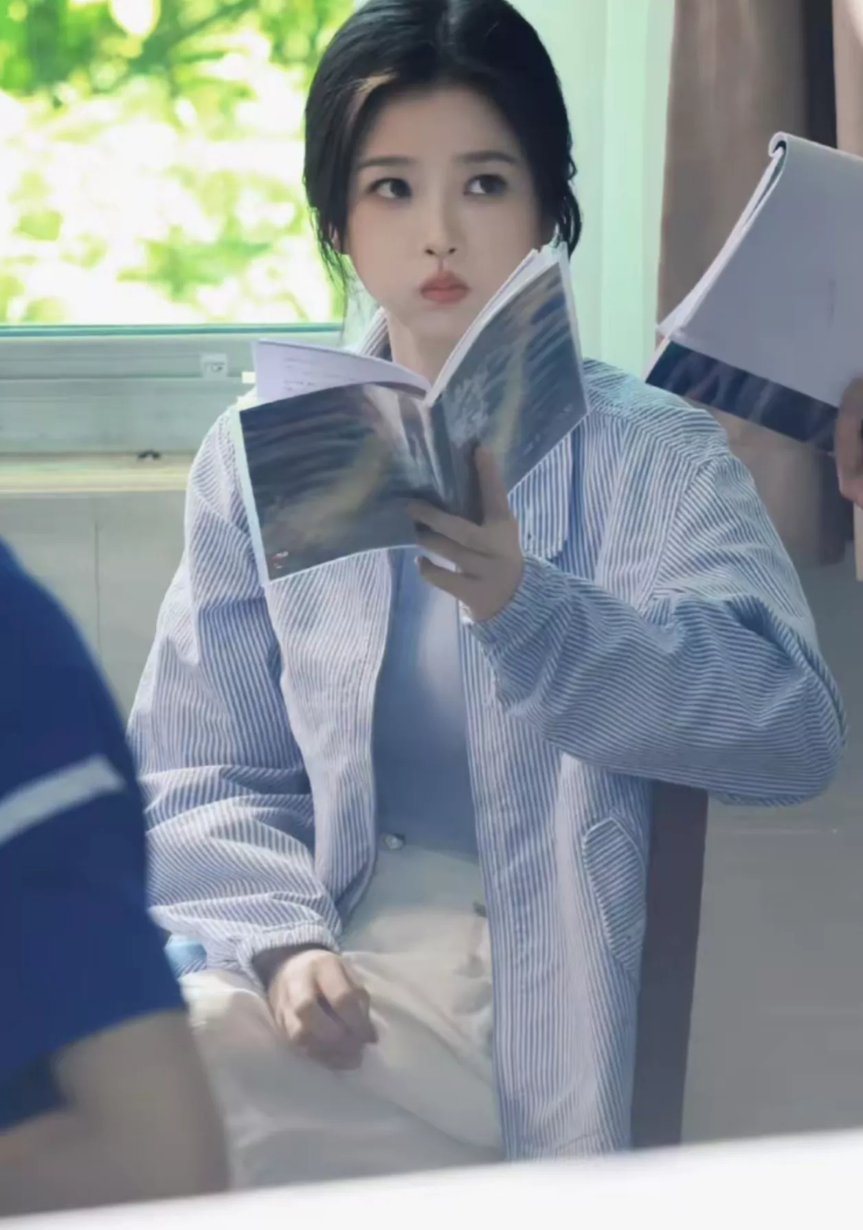 랄프로렌 시어서커 코튼 카라 집업 재킷 상세 이미지 15