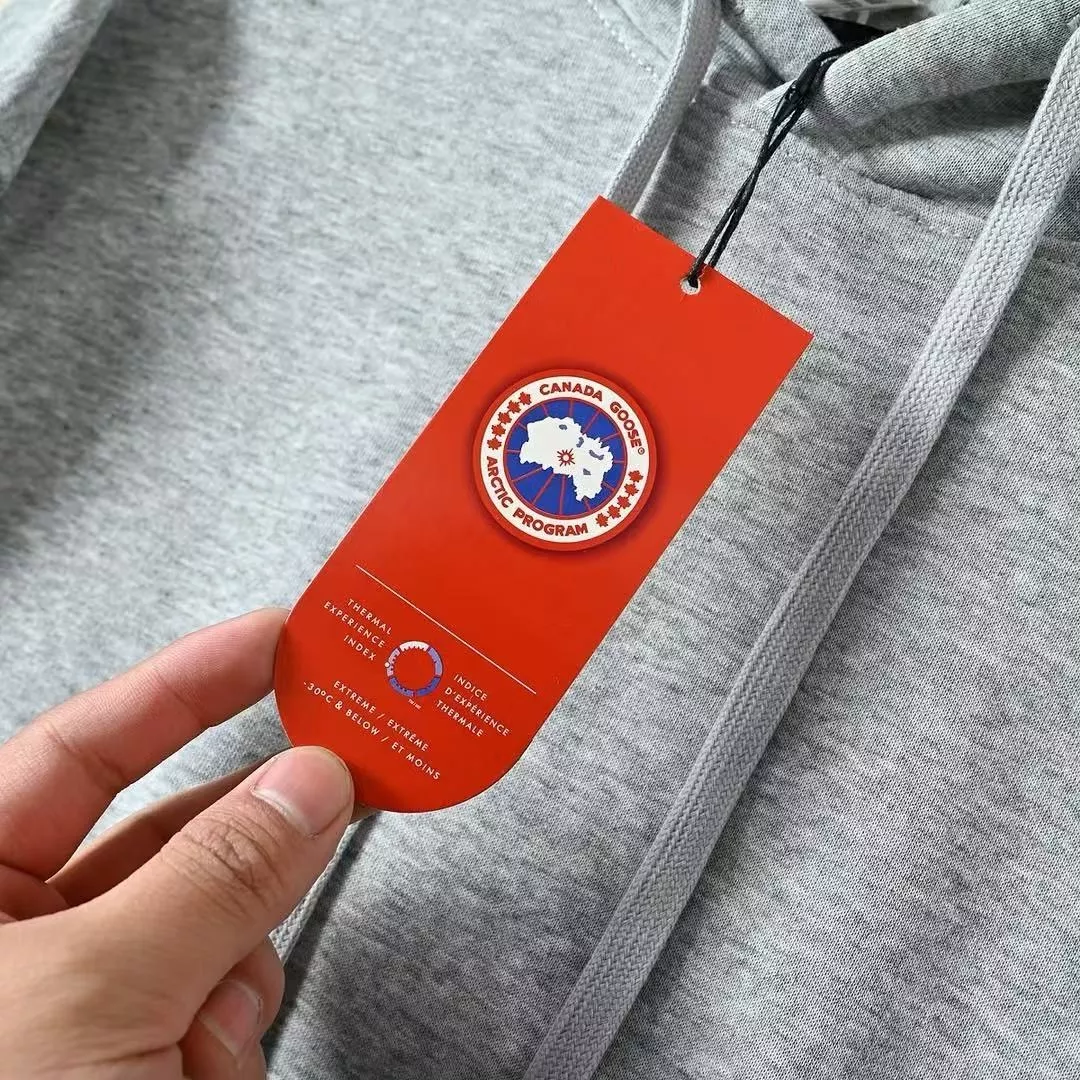 캐나다구스 자수 패치 순면 커플 후드 티셔츠 상세 이미지 18