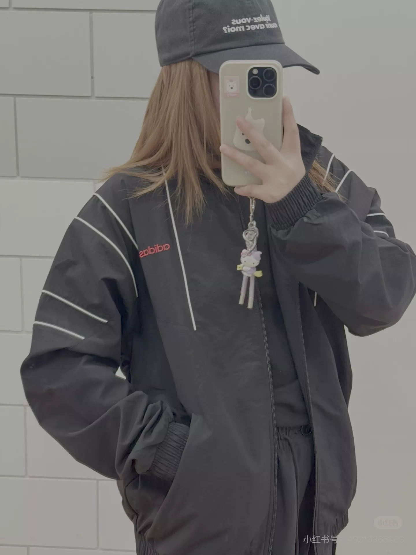 아디다스 삼선 자수 로고 집업 재킷 상세 이미지 14