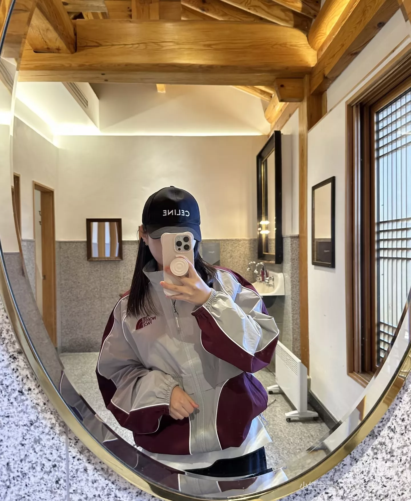 노스페이스 배색 자수 방풍 집업 재킷 상세 이미지 15