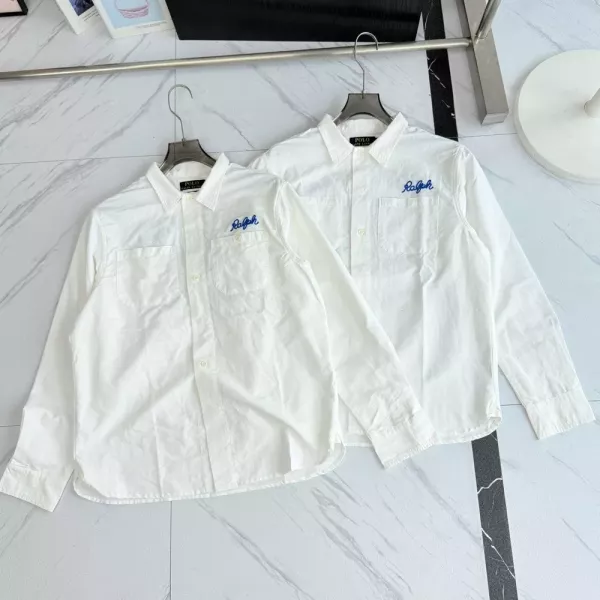 랄프로렌 자수 포인트 코튼 버튼 셔츠