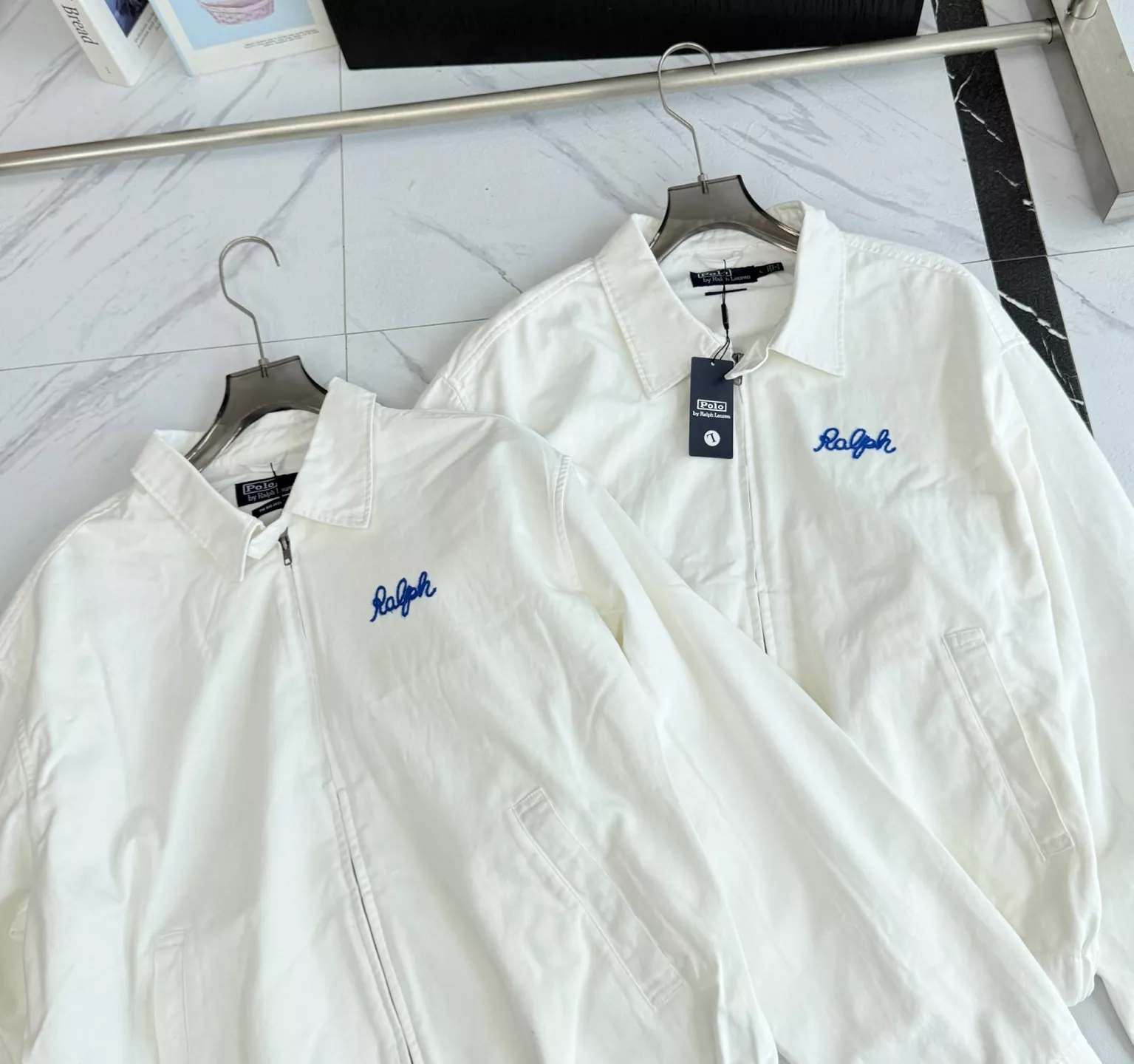 랄프로렌 카우 자수 코튼 해링턴 재킷 상세 이미지 2