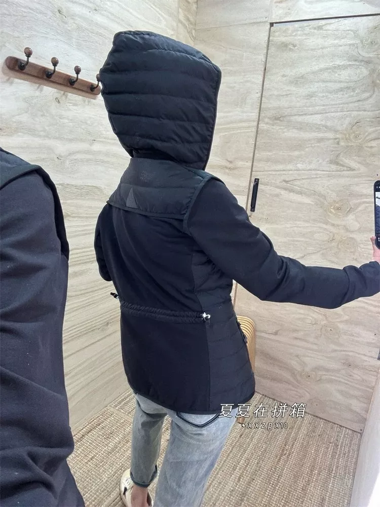 몽클레어 구스다운 패널 배색 쇼트 패딩 상세 이미지 57