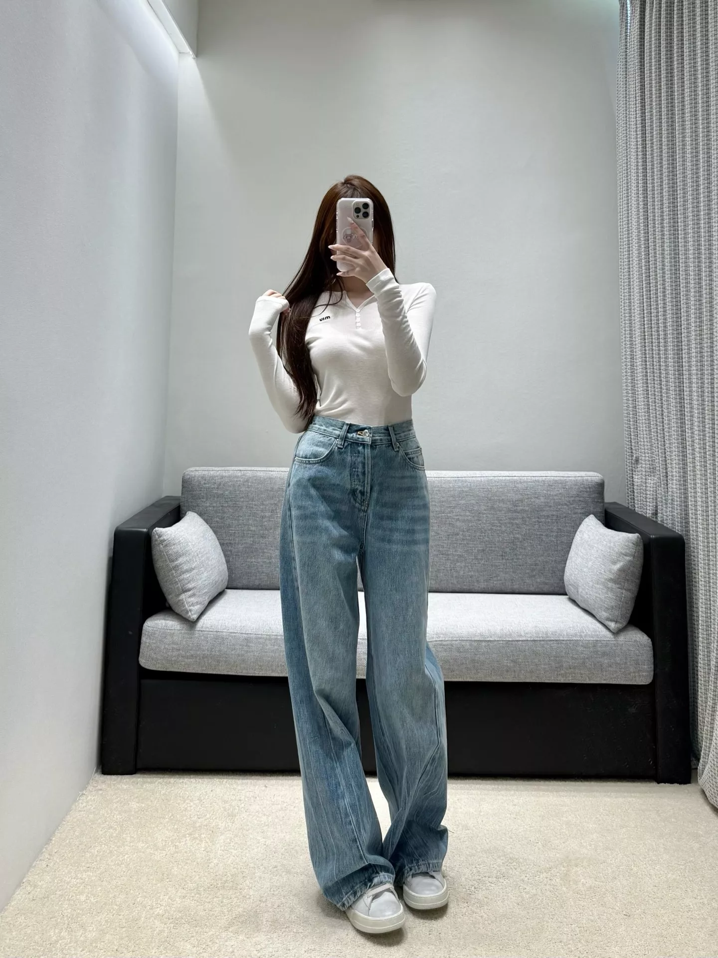 알렉산더왕 워싱 프린트 포켓 와이드 데님 팬츠 상세 이미지 21