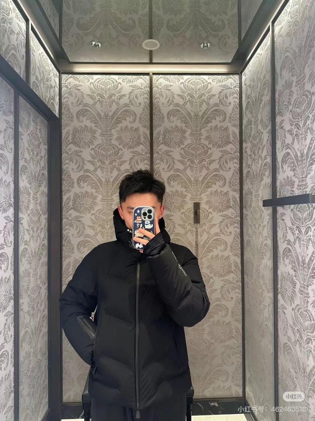 몽클레어 후드 화이트구스 쇼트 패딩 상세 이미지 57