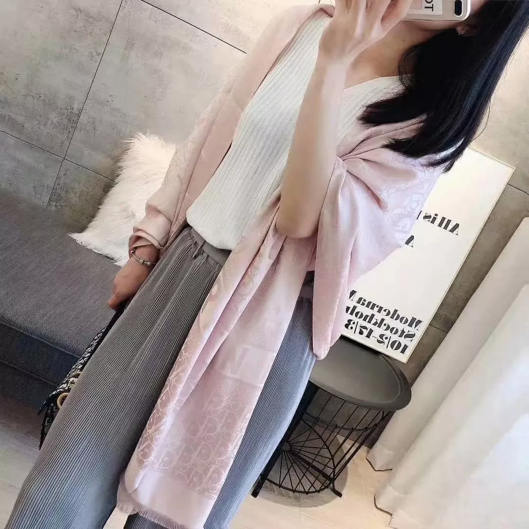 디올 양면 실크 블렌드 롱 스카프 상세 이미지 42