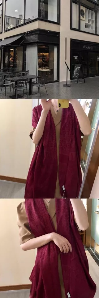 디올 양면 실크 블렌드 롱 스카프 상세 이미지 31