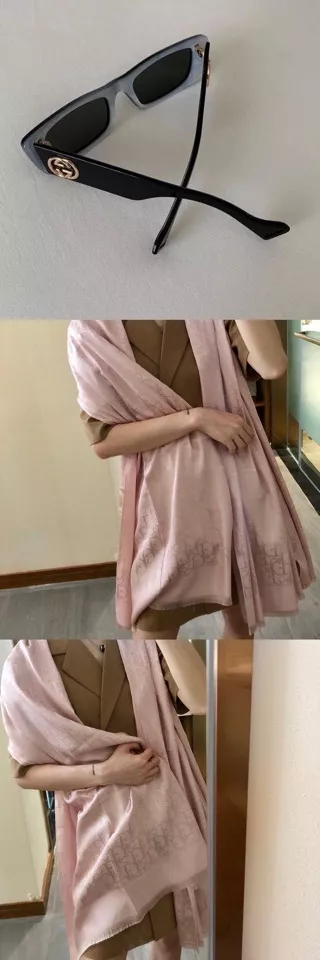디올 양면 실크 블렌드 롱 스카프 상세 이미지 29