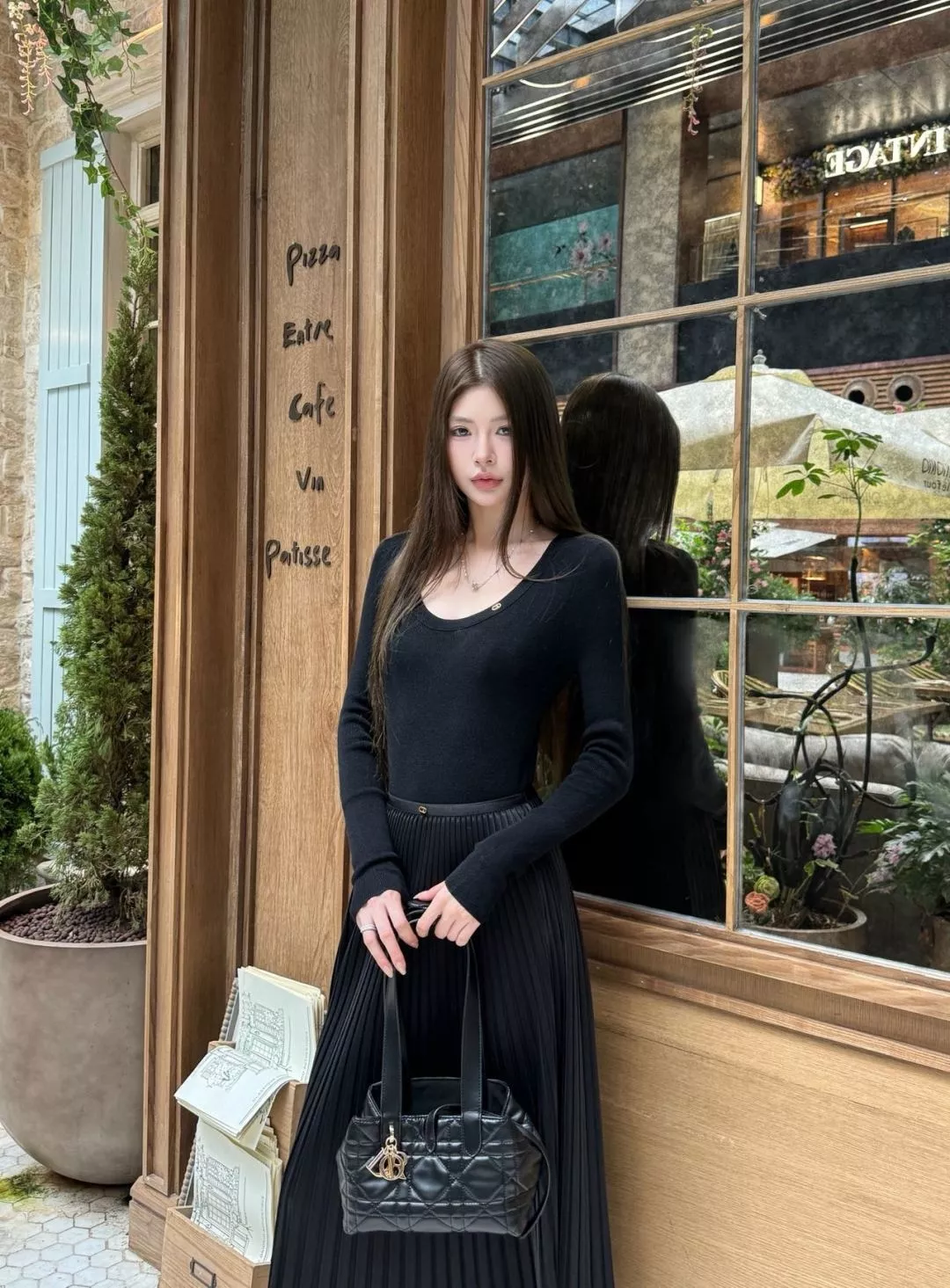 디올 고허리 플리츠 롱 스커트 상세 이미지 22