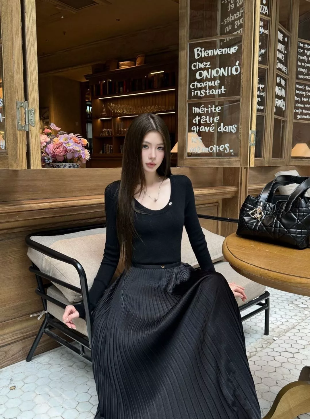 디올 고허리 플리츠 롱 스커트 상세 이미지 25
