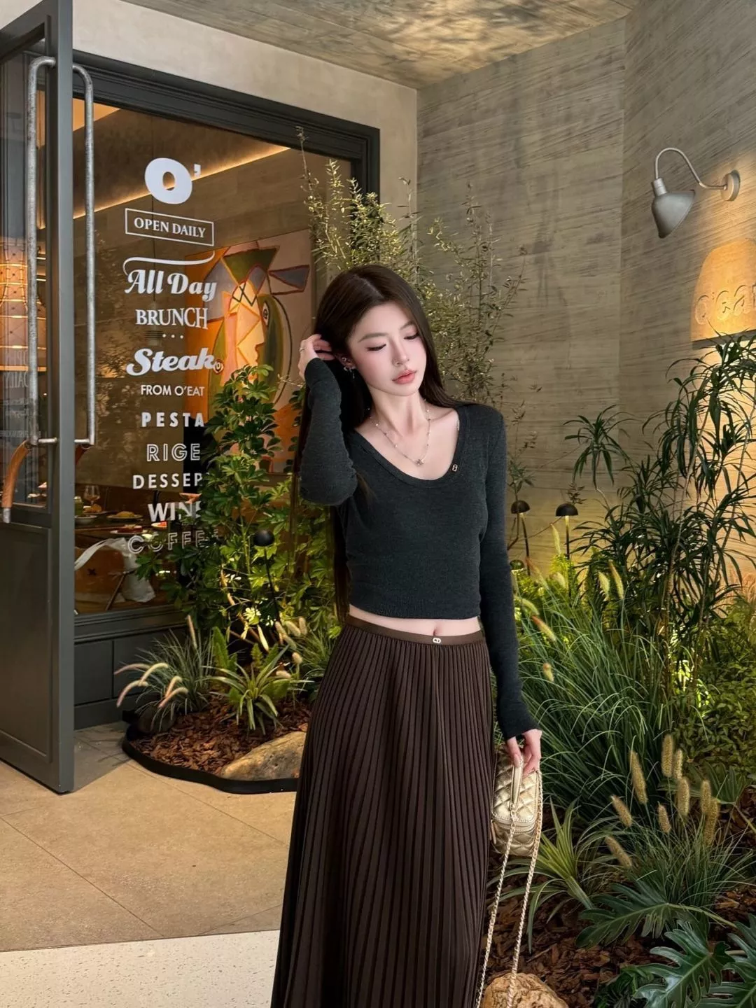 디올 고허리 플리츠 롱 스커트 상세 이미지 13