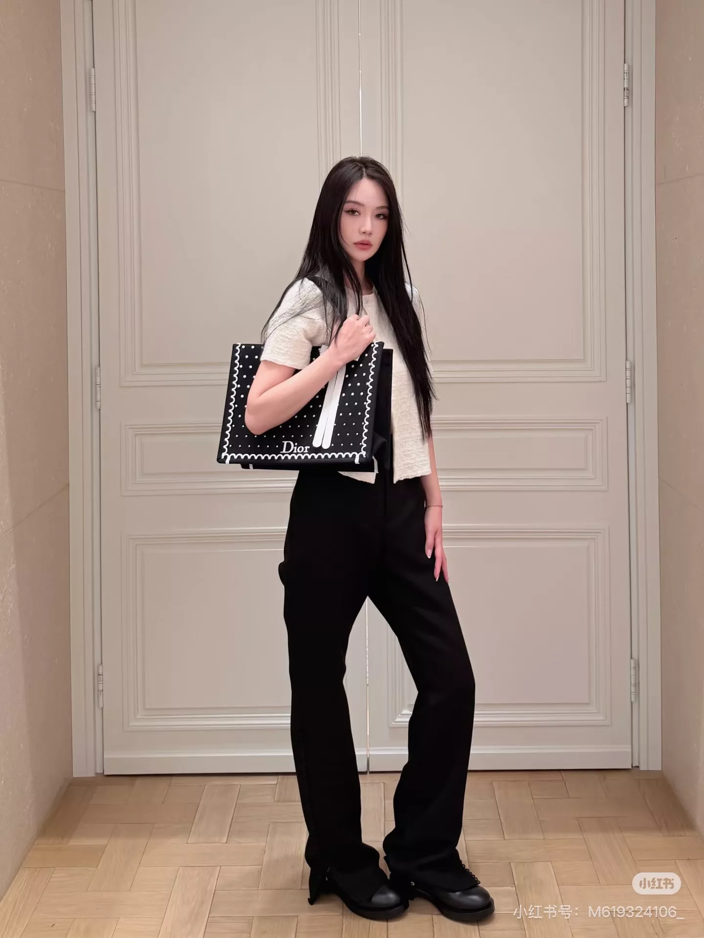 디올 하이웨이스트 직통 핀턱 슬랙스 팬츠 상세 이미지 25