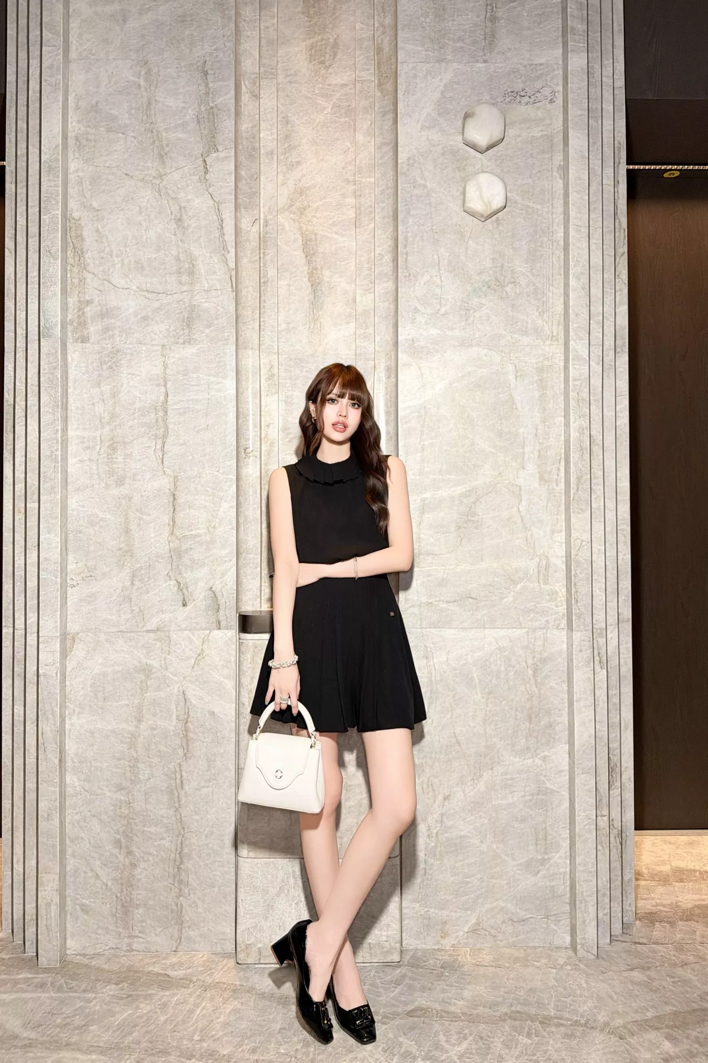 로에베 프릴 하이넥 셔링 머메이드 원피스 상세 이미지 41