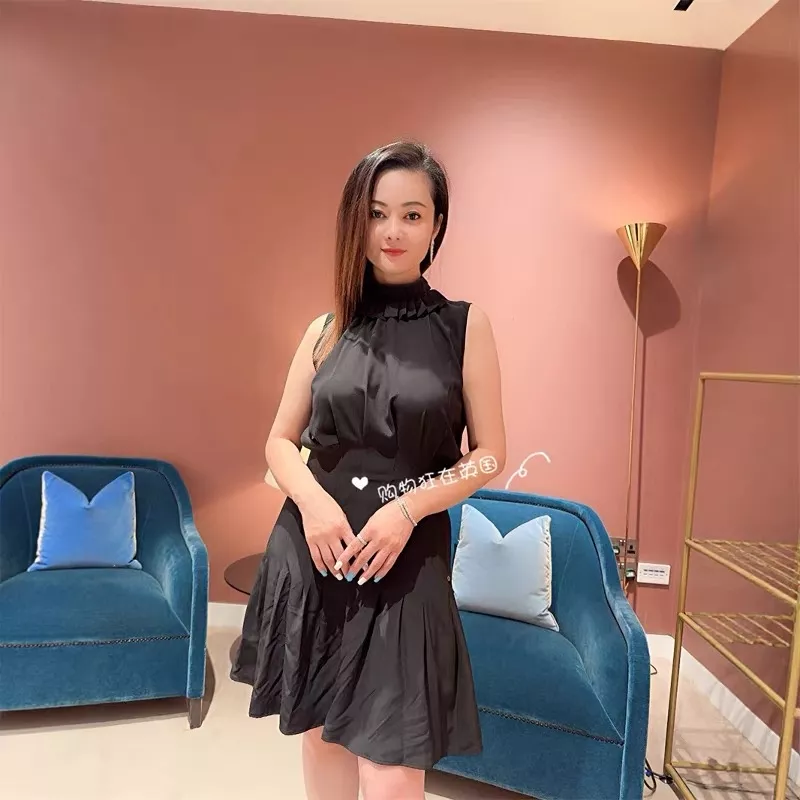 로에베 프릴 하이넥 셔링 머메이드 원피스 상세 이미지 23
