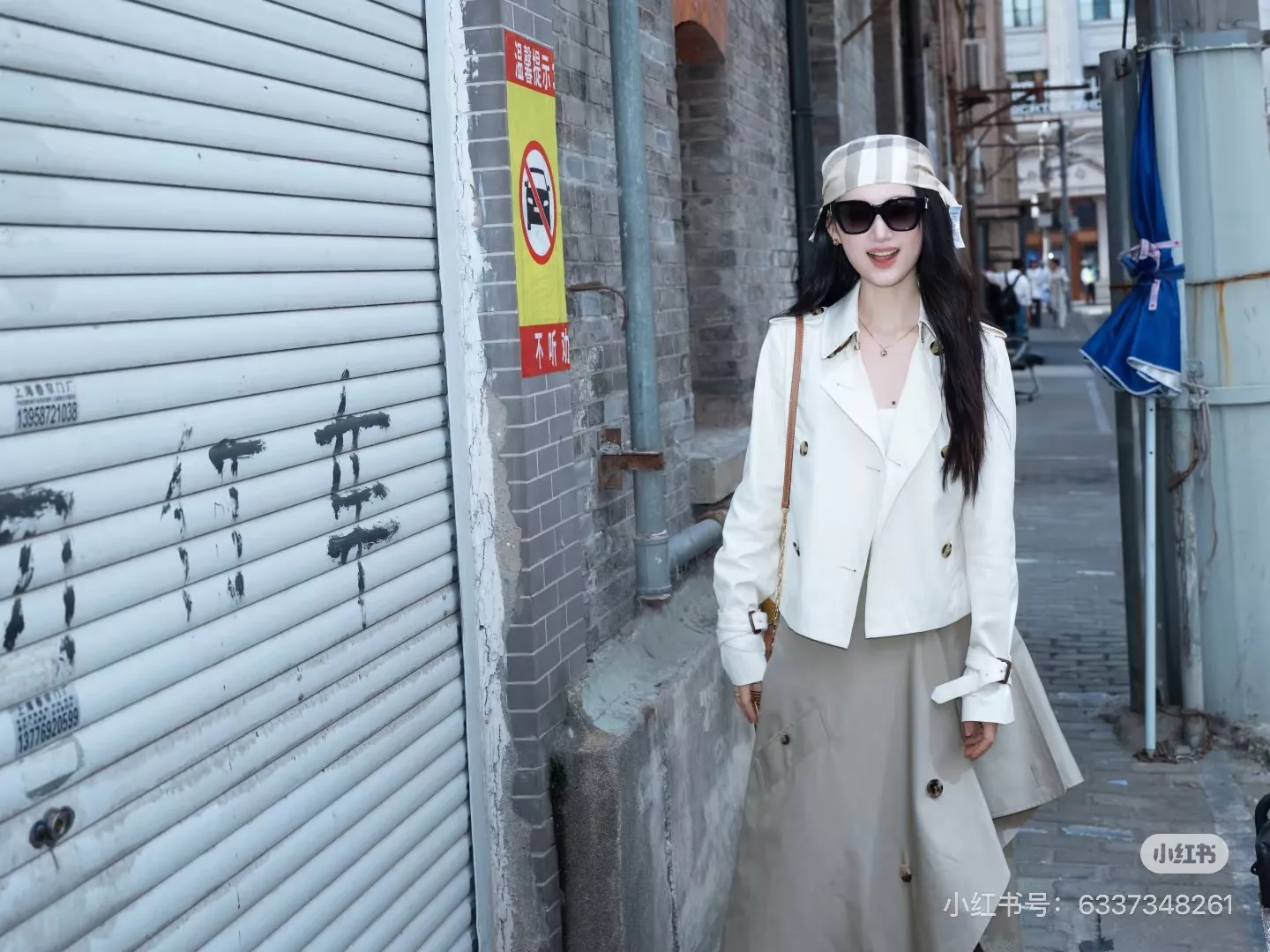 버버리 불규칙 컷팅 코튼 A라인 롱스커트 상세 이미지 74
