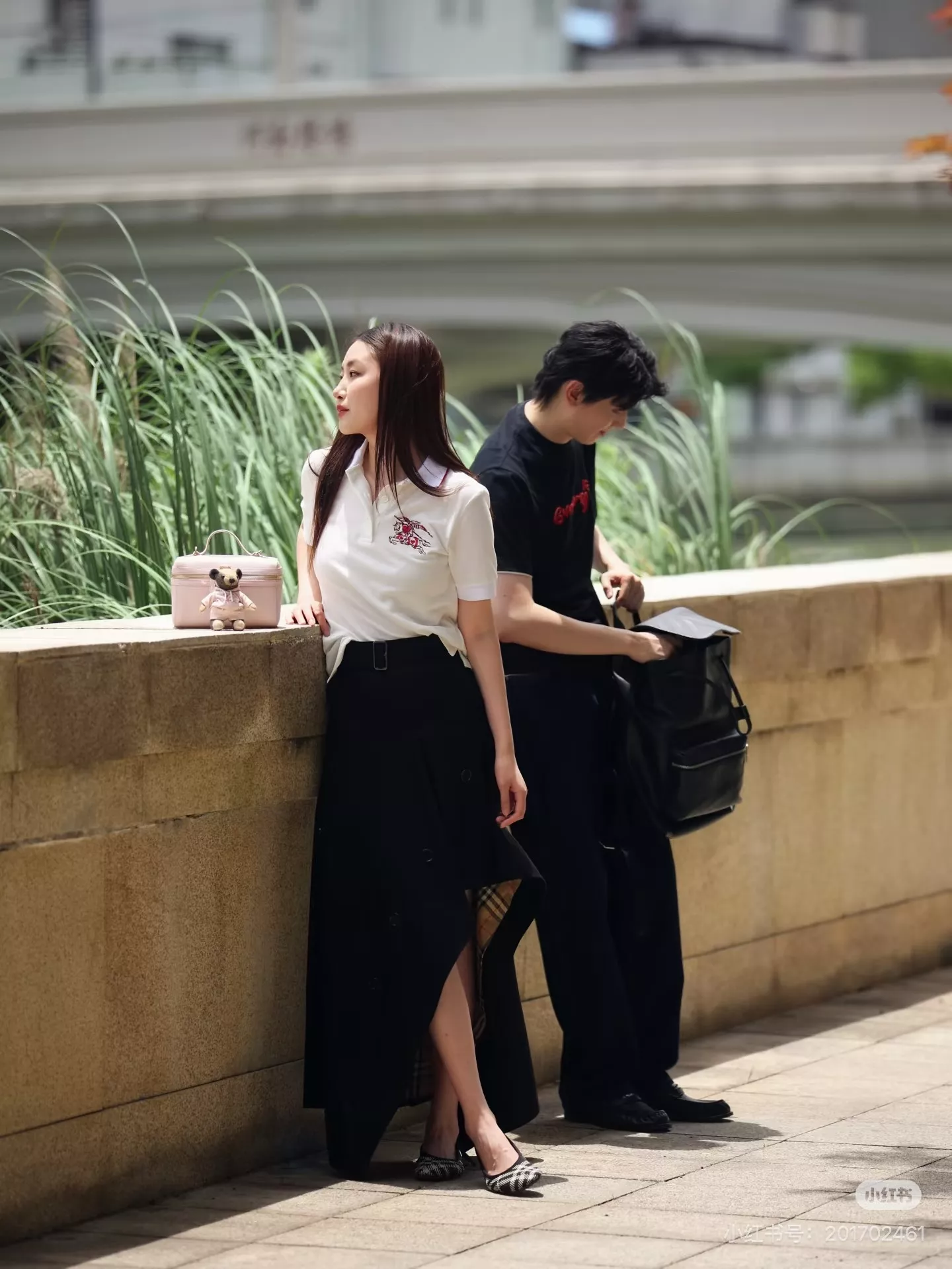 버버리 불규칙 하이웨이스트 벨트 롱 스커트 상세 이미지 32