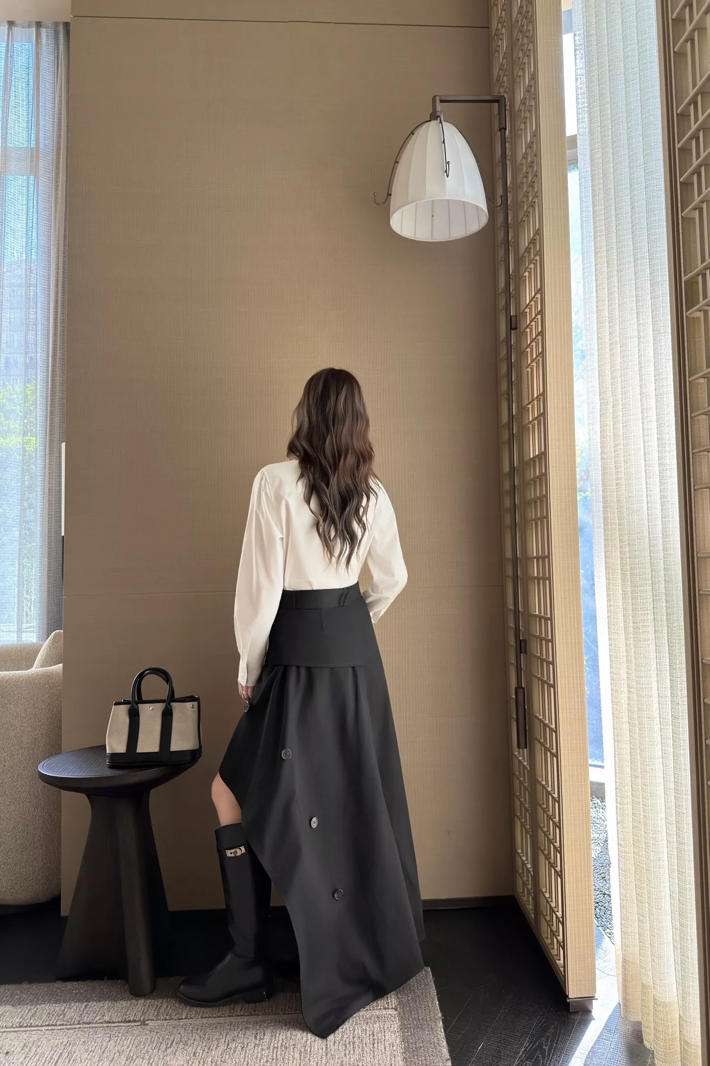 버버리 기사 자수 코튼 오버핏 셔츠 상세 이미지 31