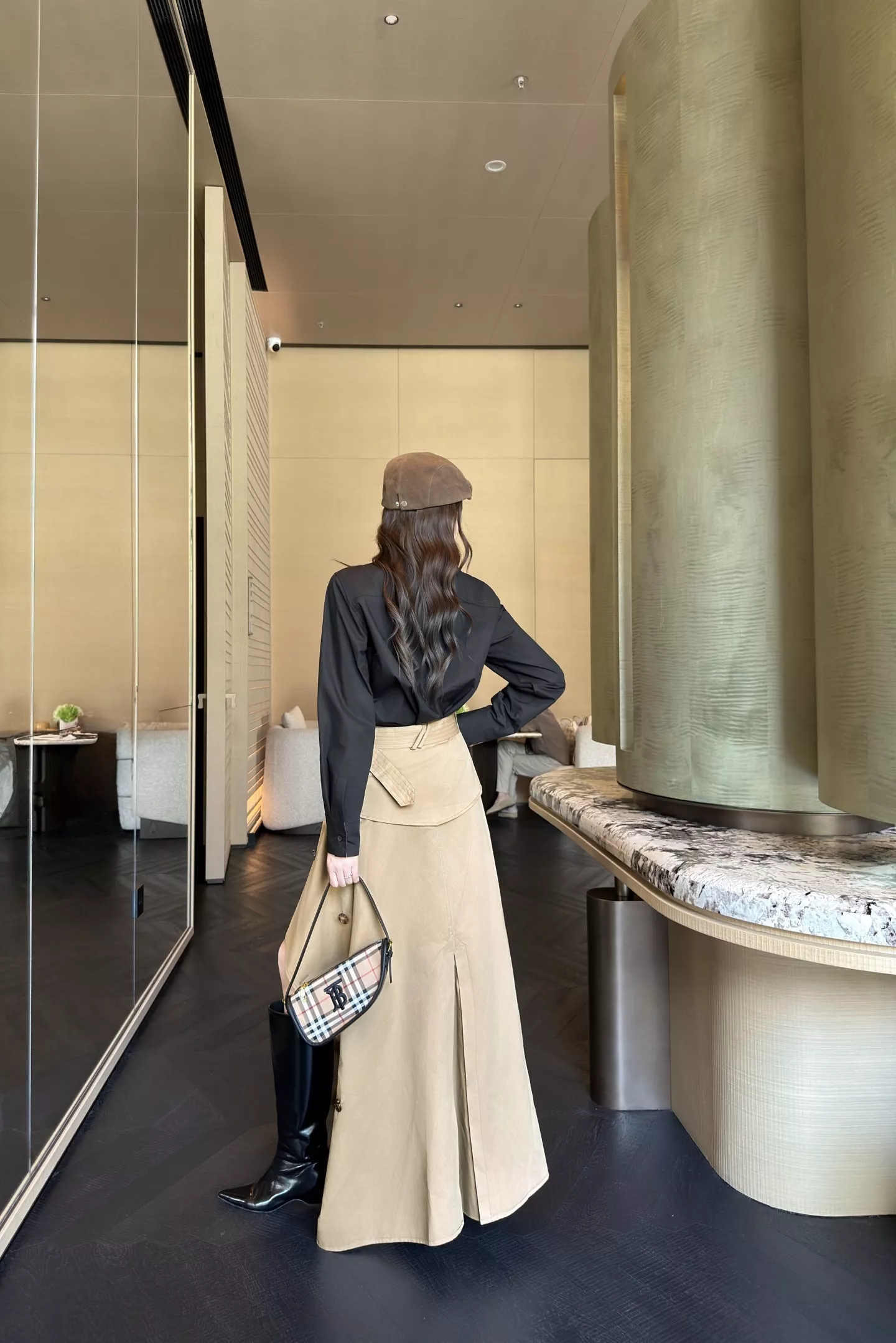 버버리 기사 자수 코튼 카라 셔츠 상세 이미지 19