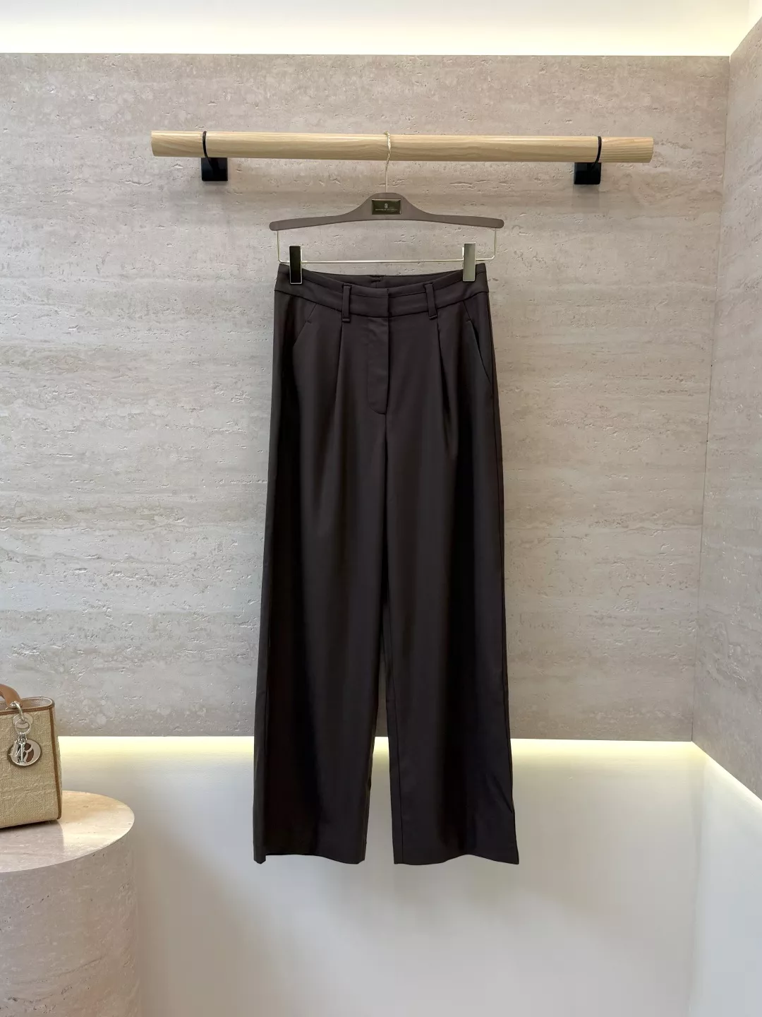 브루넬로쿠치넬리 체인 장식 와이드 슬랙스 팬츠 상세 이미지 10