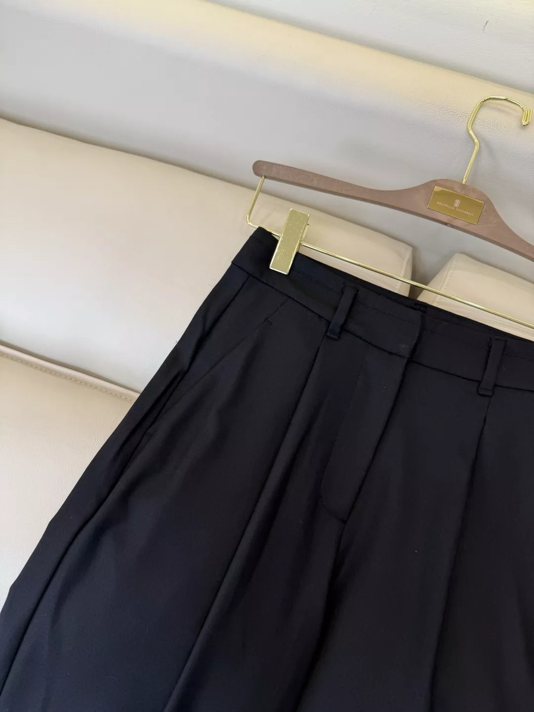 브루넬로쿠치넬리 체인 장식 와이드 슬랙스 팬츠 상세 이미지 6