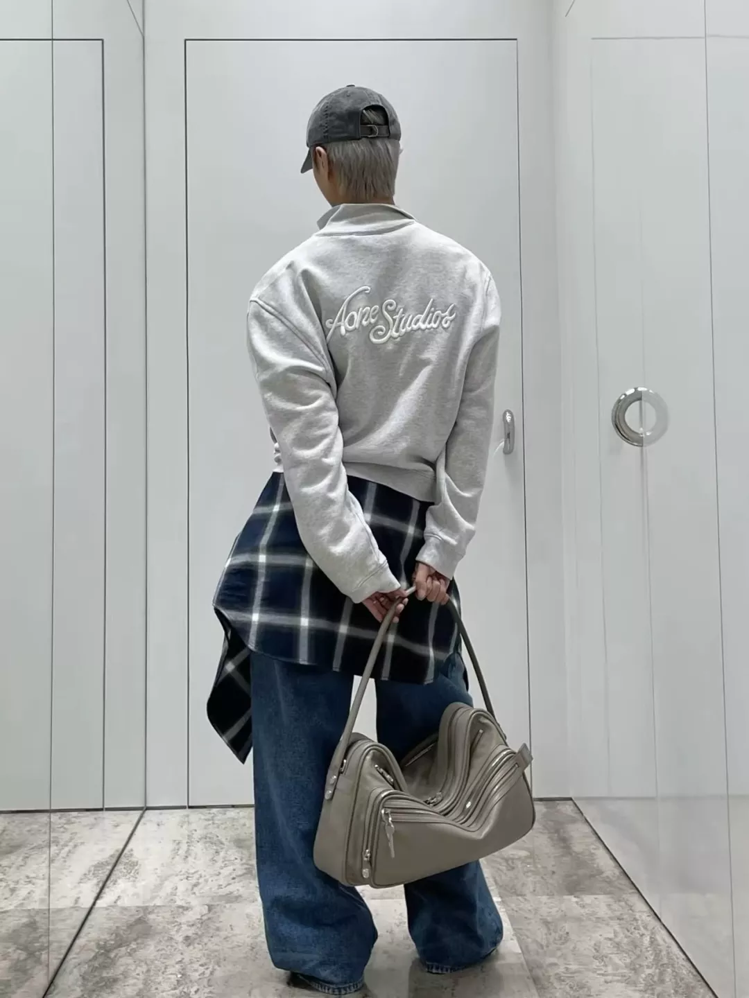 아크네스튜디오 빈티지 로고 자수 집업 재킷 상세 이미지 27