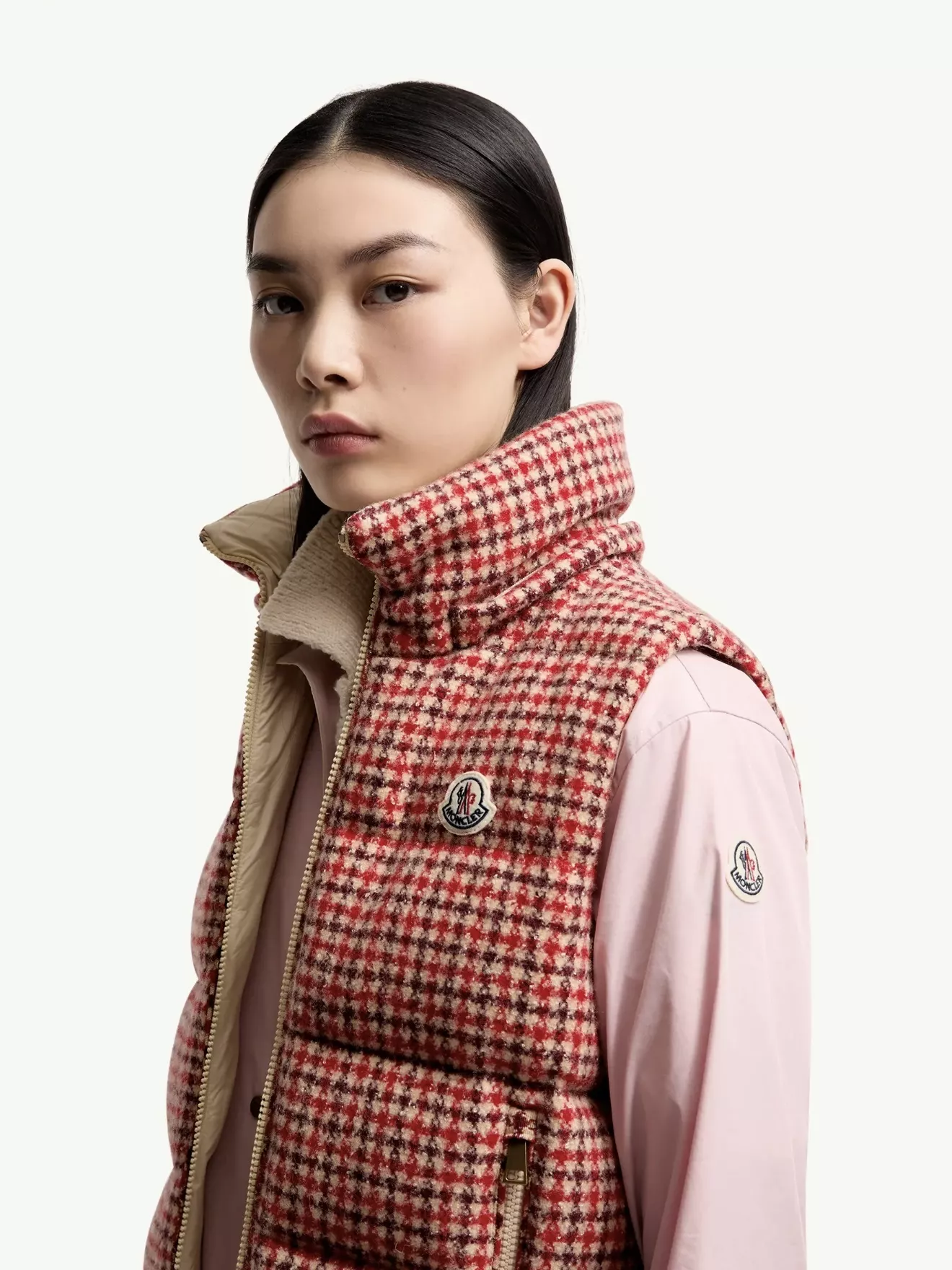 몽클레어 천연혼방 후드 집업 패딩 조끼 상세 이미지 20