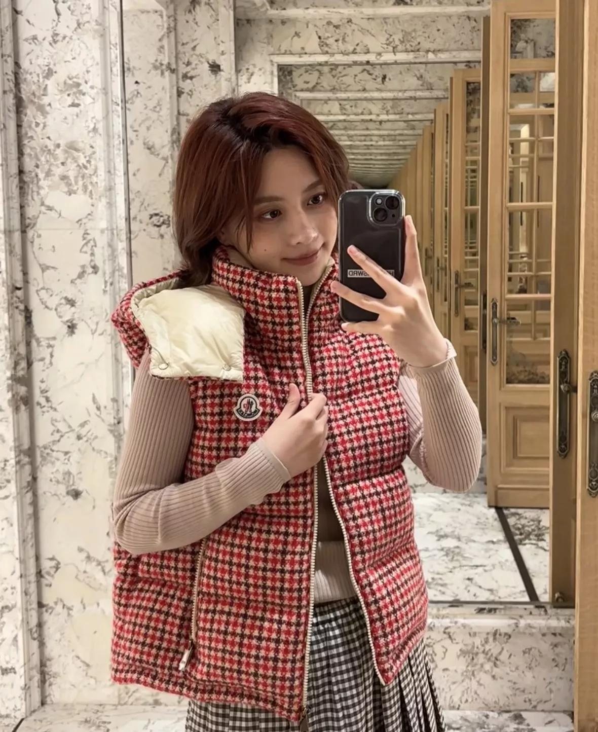 몽클레어 천연혼방 후드 집업 패딩 조끼 상세 이미지 14