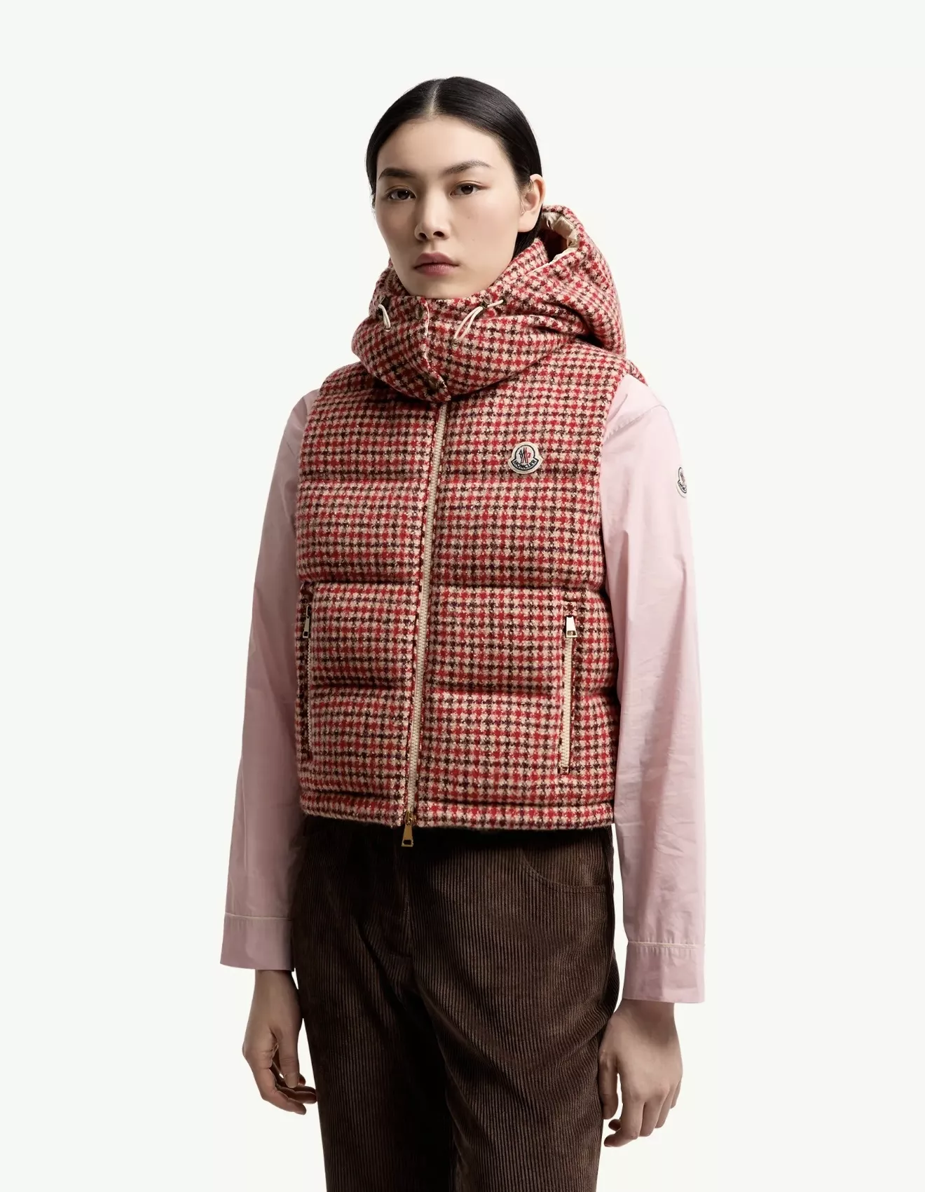 몽클레어 천연혼방 후드 집업 패딩 조끼 상세 이미지 21