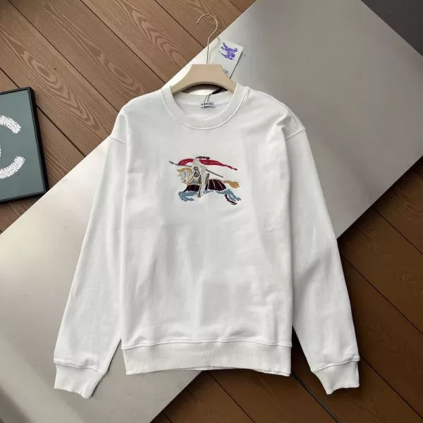 버버리 기사 자수 헤비 코튼 맨투맨