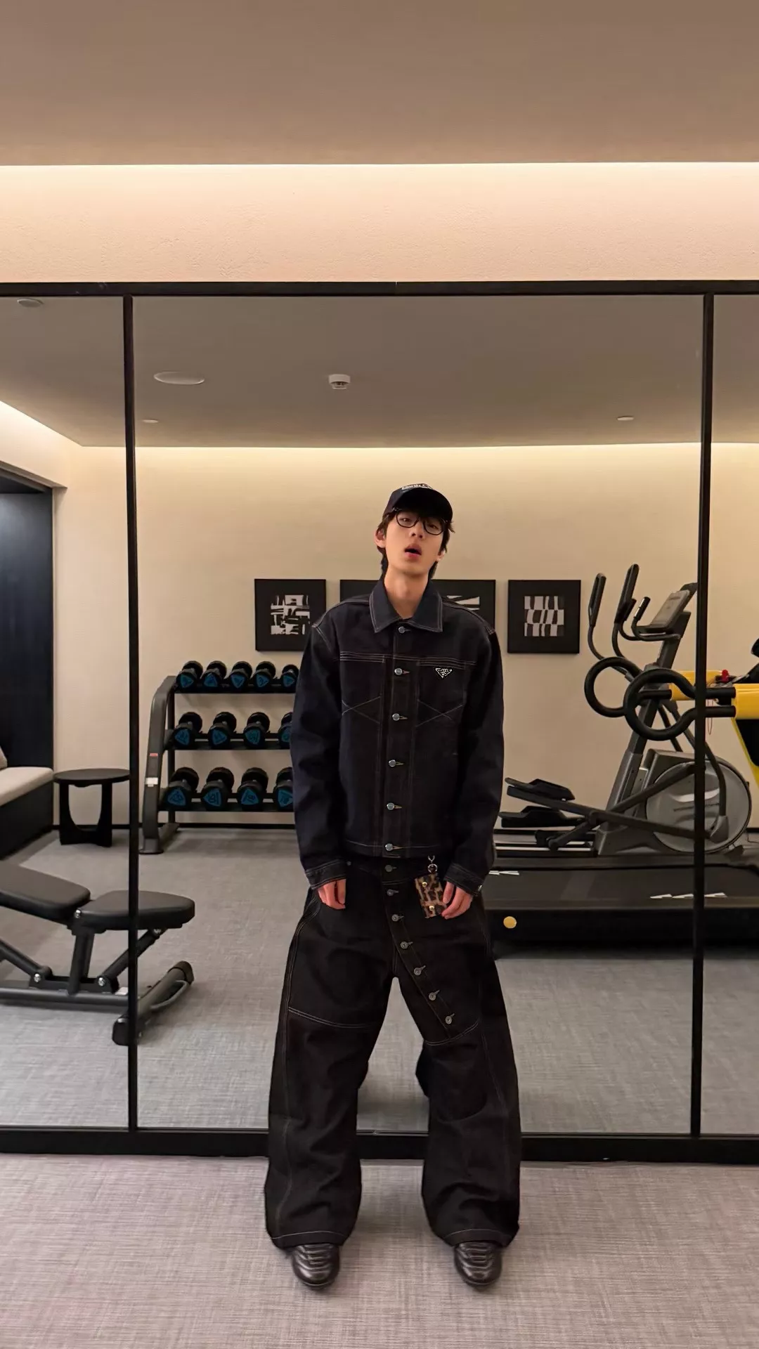 프라다 원색 데님 콘트라스트 버튼 재킷 상세 이미지 20